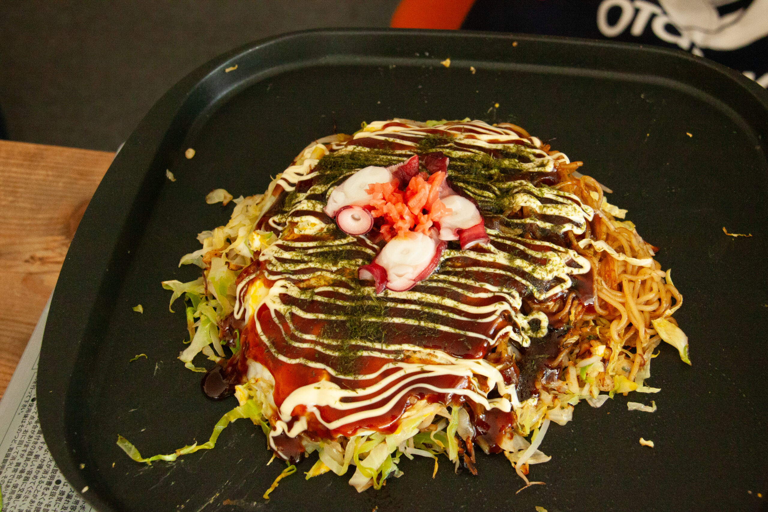 たこ焼ソースのお好み焼